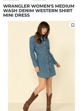 Wrangler Retro Button Down Shirt Dress